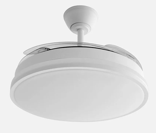 ABRILA GUERRERO Blanco - Ventilador de Techo Aspas Retráctiles 59W