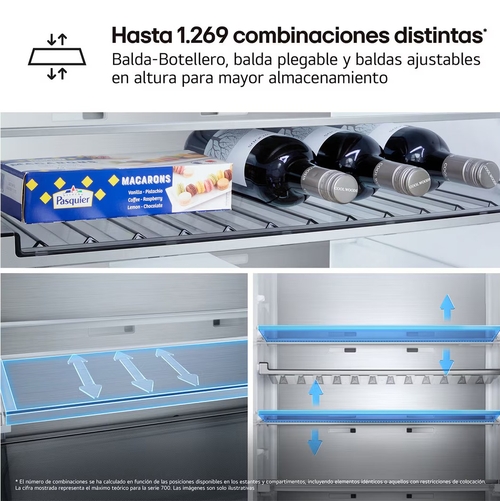 LG GBBS312CPY INOX - Frigorífico Combi No Frost