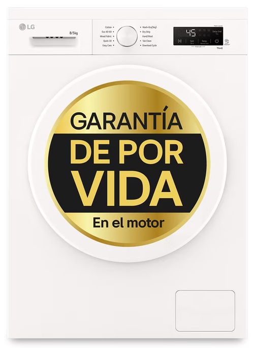 LG W4X1085NWH Blanco - Lavadora Secadora 8KG / 5KG 1400RPM