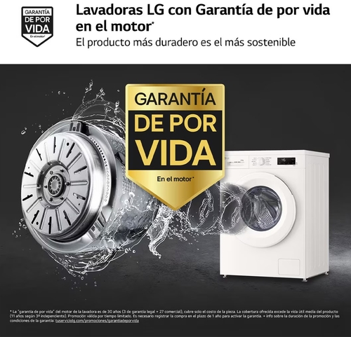 LG W4X1085NWH Blanco - Lavadora Secadora 8KG / 5KG 1400RPM