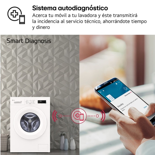LG W4X1085NWH Blanco - Lavadora Secadora 8KG / 5KG 1400RPM