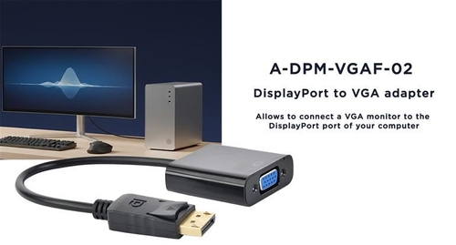 Cablexpert A-DPM-VGAF-02 Negro - Adaptador Displayport