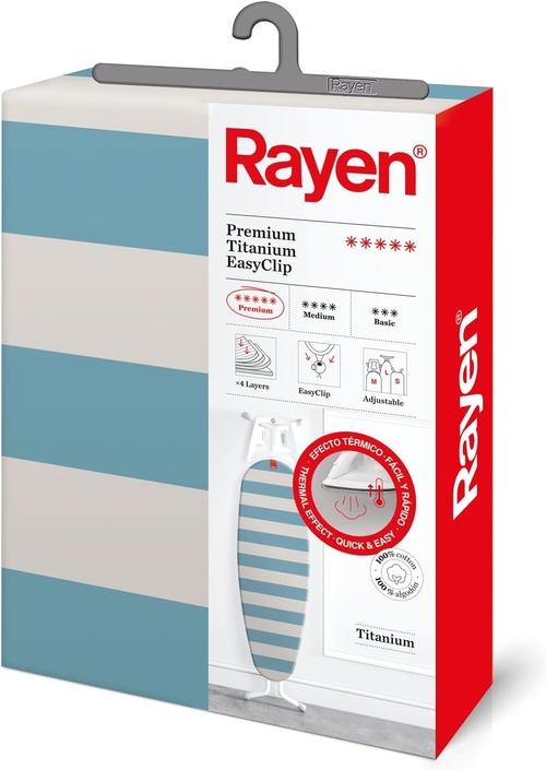 RAYEN MENAJE 6157.09 Azul Rayas - Funda Plancha 126 x 40 cm