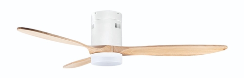 ORBEGOZO CP 173132 Blanco-Haya - Ventilador de Techo 3 Aspas con luz