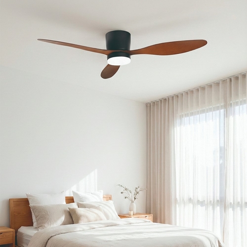 ORBEGOZO CP 167132 Negro-Madera - Ventilador de Techo 3 Aspas con luz