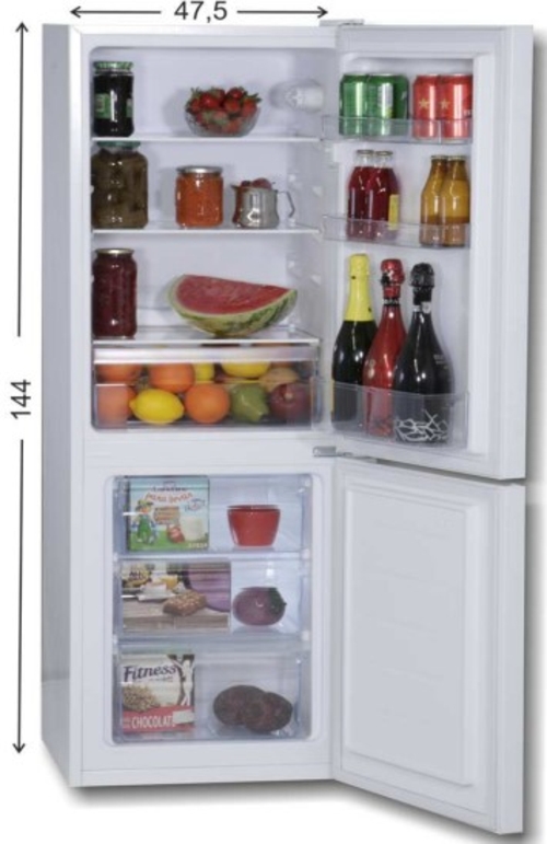 ROMMER FCE-245 Blanco - Frigorífico Combi Cíclico
