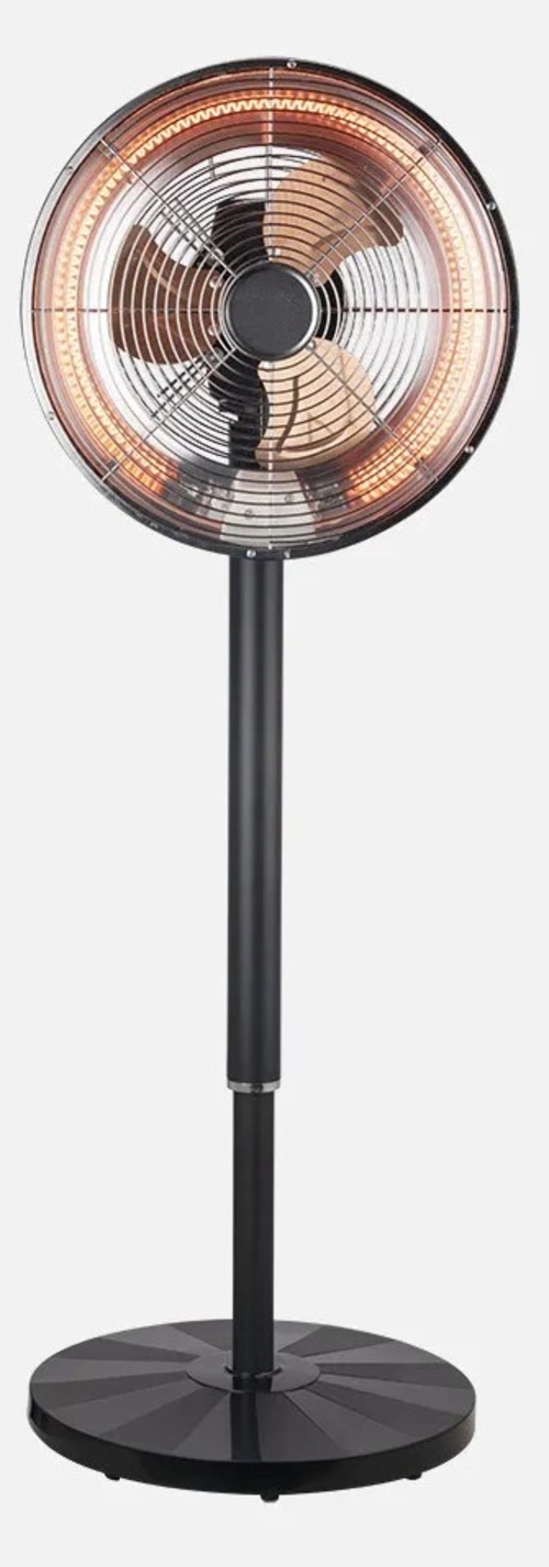 ABRILA PRACTICO Negro - Ventilador de Pie 2 en 1 55W