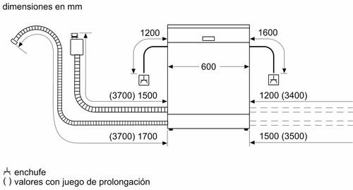 BOSCH SMS4HVW11E Blanco - Lavavajillas 60CM 14 Servicios