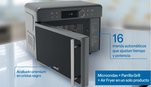 CATA MV F200 DT BK AIR FRYER Negro - Microondas 1500W 20L