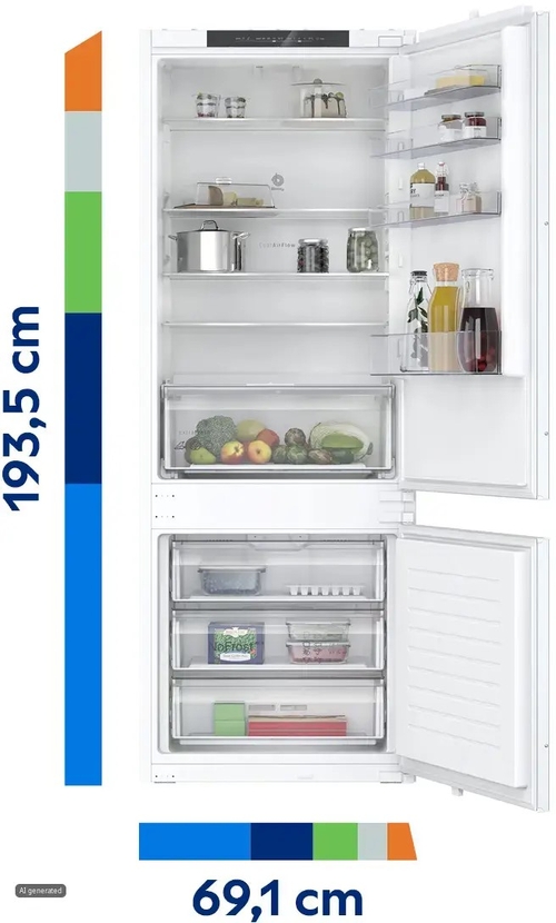 BALAY 3KIE901F Integrable - Frigorífico Combi No Frost