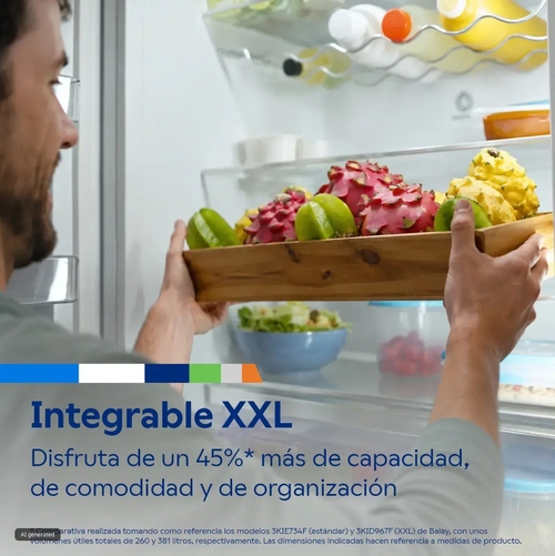 BALAY 3KIE901F Integrable - Frigorífico Combi No Frost