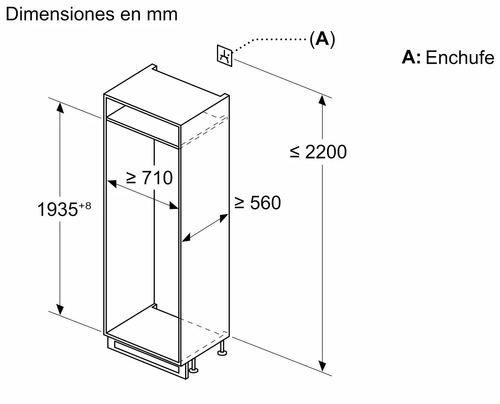 BALAY 3KIE901F Integrable - Frigorífico Combi No Frost