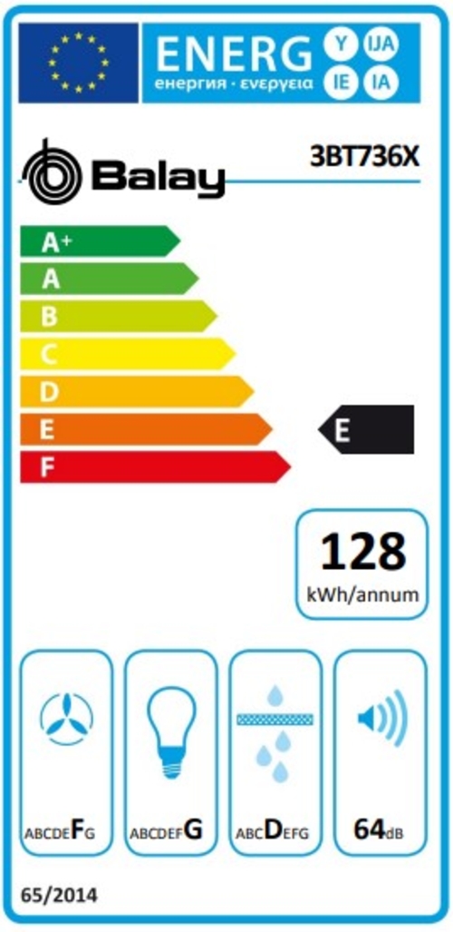 BALAY 3BT736X INOX - Campana Extraíble 60CM