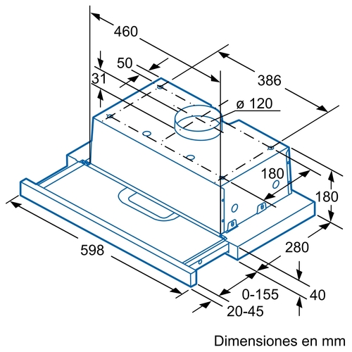 BALAY 3BT736X INOX - Campana Extraíble 60CM