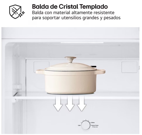 LG GTBV22PYNJ INOX - Frigorífico Dos Puertas No Frost