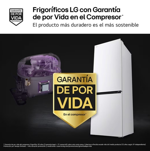 LG GBBS312ASW Blanco - Frigorífico Combi No Frost