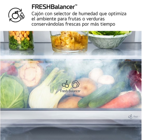 LG GBBS312ASW Blanco - Frigorífico Combi No Frost