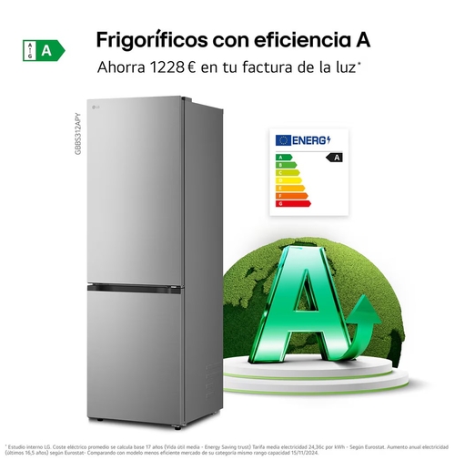 LG GBBS312APY INOX - Frigorífico Combi No Frost