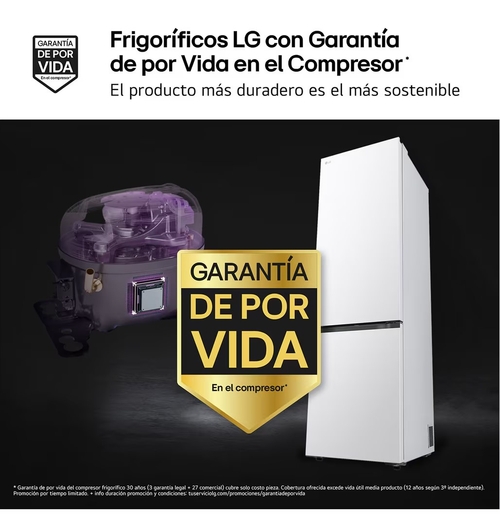 LG GBBS322ASW Blanco - Frigorífico Combi No Frost