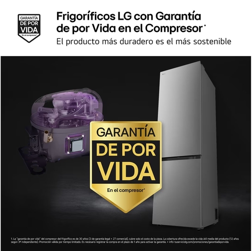 LG GBBS322BPY INOX  - Frigorífico Combi No Frost