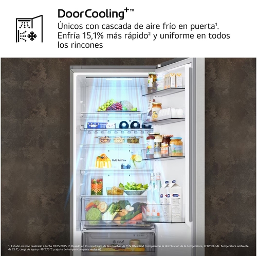 LG GBBS322BPY INOX  - Frigorífico Combi No Frost