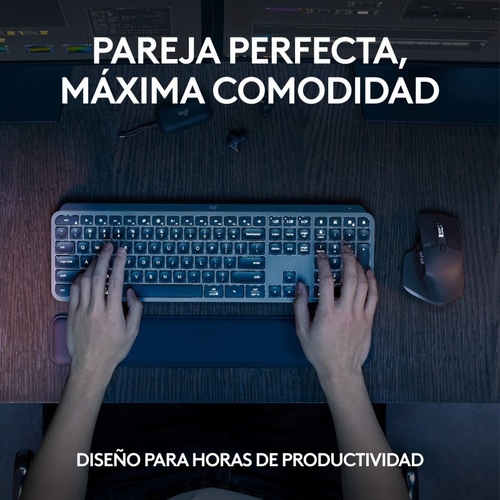 LOGITECH MX KEYS S Grafito - Teclado + Ratón