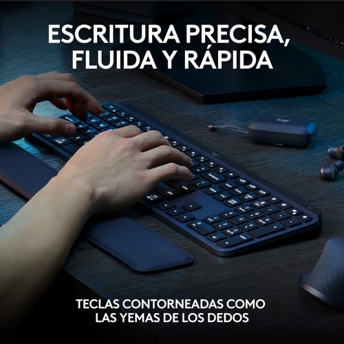 LOGITECH MX KEYS S Grafito - Teclado + Ratón
