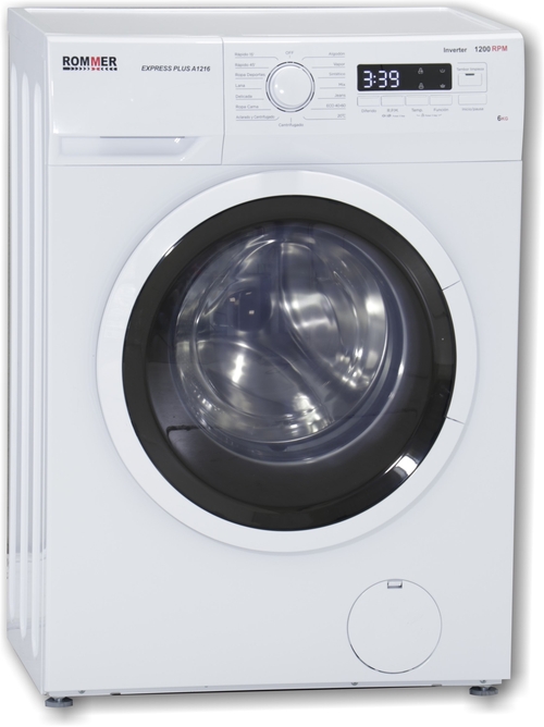 ROMMER EXPRESS PLUS A1216 Blanco - Lavadora Carga Frontal 6KG 1200RPM