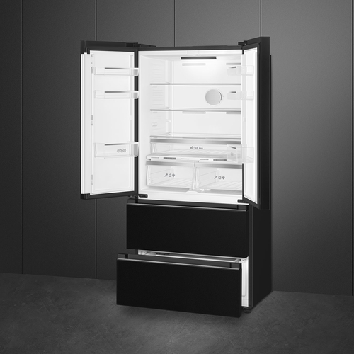 SMEG FQ55FKDD Negro - Frigorífico Americano No Frost