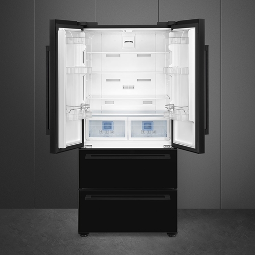 SMEG FQ55FNDE Negro - Frigorífico Americano No Frost