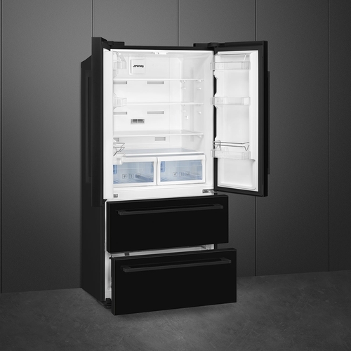 SMEG FQ55FNDE Negro - Frigorífico Americano No Frost