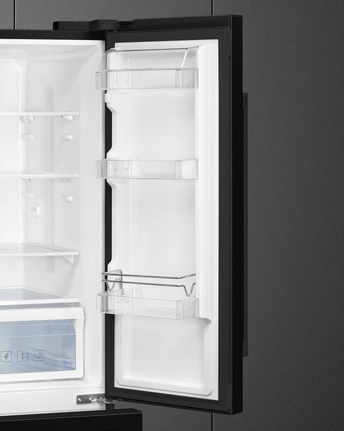 SMEG FQ55FNDE Negro - Frigorífico Americano No Frost