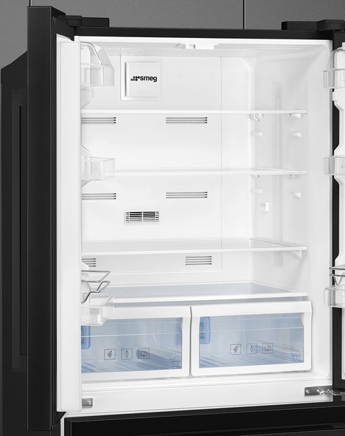 SMEG FQ55FNDE Negro - Frigorífico Americano No Frost