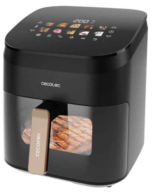 CECOTEC CECOFRY&GRILL SMOKIN'6500 - Freidora de Aire 2200W 6.5L