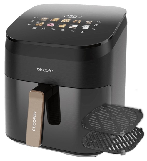 CECOTEC CECOFRY&GRILL SMOKIN'6500 - Freidora de Aire 2200W 6.5L