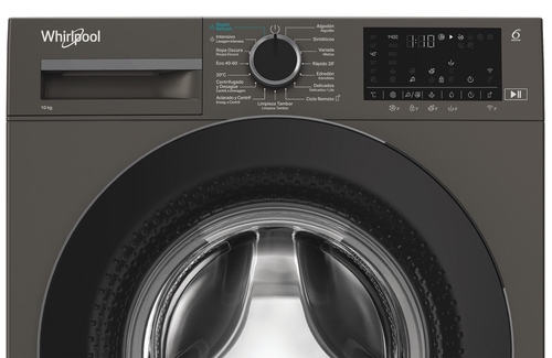WHIRLPOOL WAM 07GB SPT Gris Oscuro - Lavadora Carga Frontal 10KG 1400RPM