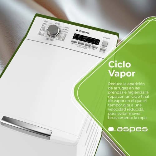ASPES ALCS6201C Blanco - Lavadora Carga Superior 6KG 1200RPM