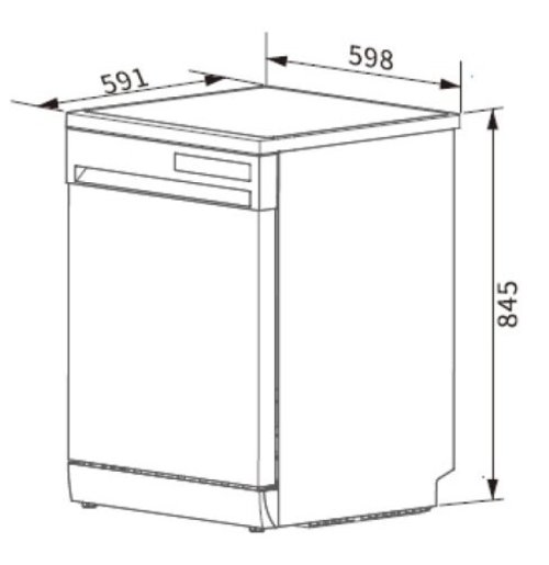 ASPES AJ13601EDX INOX - Lavavajillas 60CM 14 Servicios