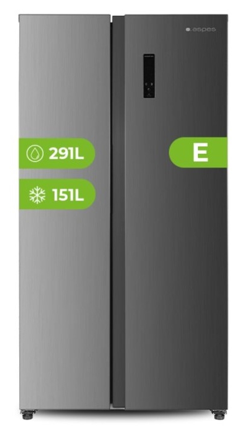 ASPES AA18900ENFX INOX - Frigorífico Side by Side No Frost
