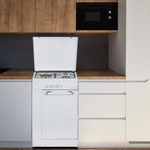 ASPES AKG3500PB Blanco - Cocina 3 Fuegos 50CM