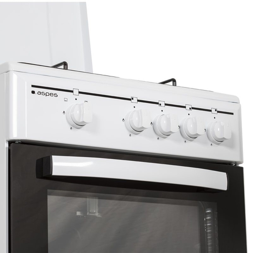 ASPES AKG4500TM Blanco - Cocina 4 Fuegos 50cm
