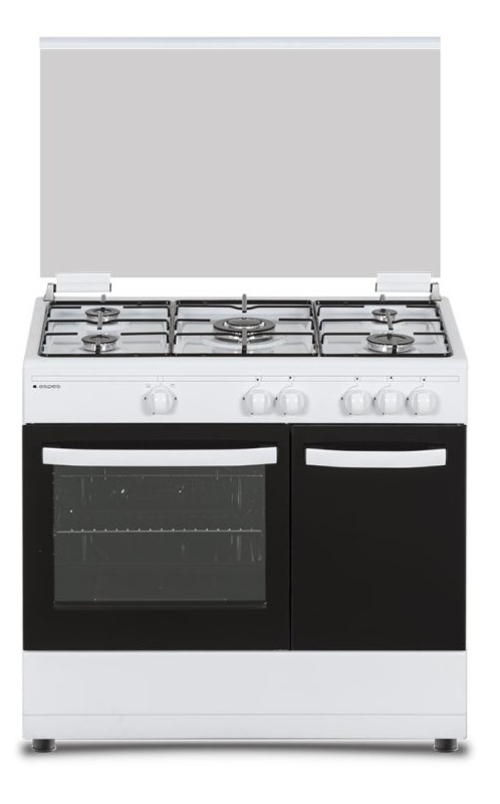 ASPES SKU: AKGW5901PB Blanco - Cocina 5 Fuegos 90CM