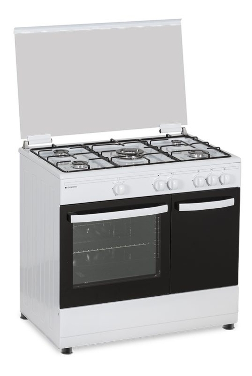 ASPES SKU: AKGW5901PB Blanco - Cocina 5 Fuegos 90CM