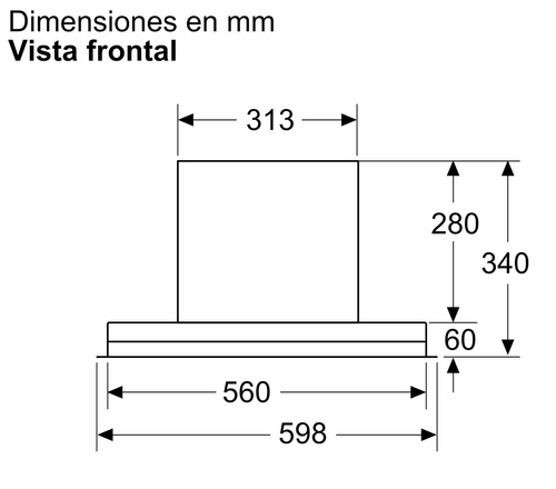 BALAY 3BD865MM Negro - Grupo Filtrante 60CM