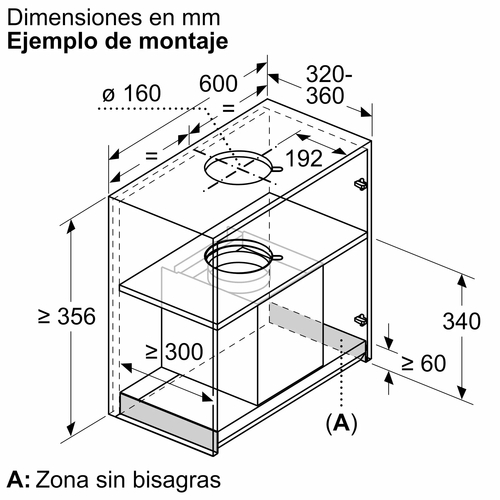 BALAY 3BD865MM Negro - Grupo Filtrante 60CM