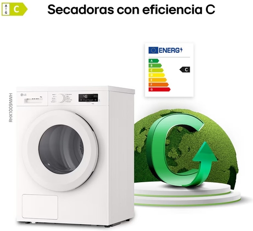 LG RHX1009NWH Blanco - Secadora Bomba de Calor 9KG