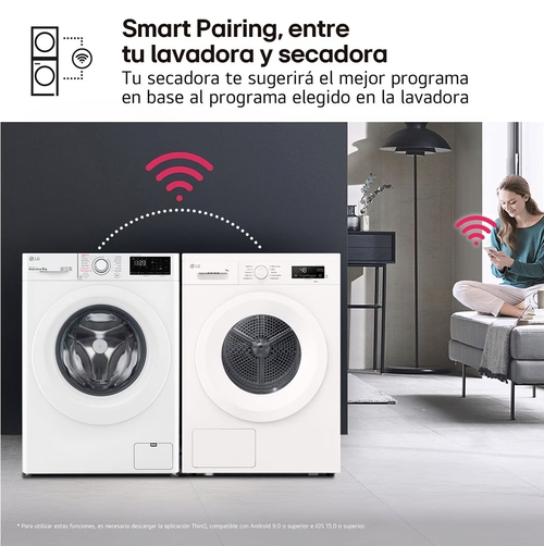LG RHX1009NWH Blanco - Secadora Bomba de Calor 9KG
