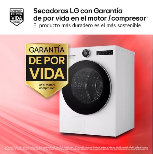 LG RHX7010TLB Blanco - Secadora Bomba de Calor 10KG