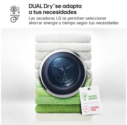 LG RHX7010TLB Blanco - Secadora Bomba de Calor 10KG