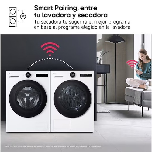 LG RHX7010TLB Blanco - Secadora Bomba de Calor 10KG